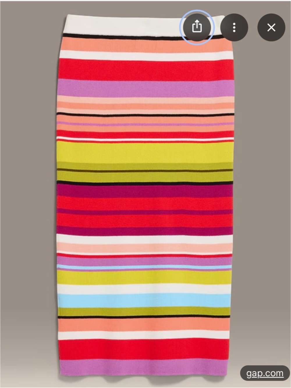 NWT OLD NAVY CHRISTOPHER JOHN ROGERS Colorful Striped Knit Pencil Skirt XS